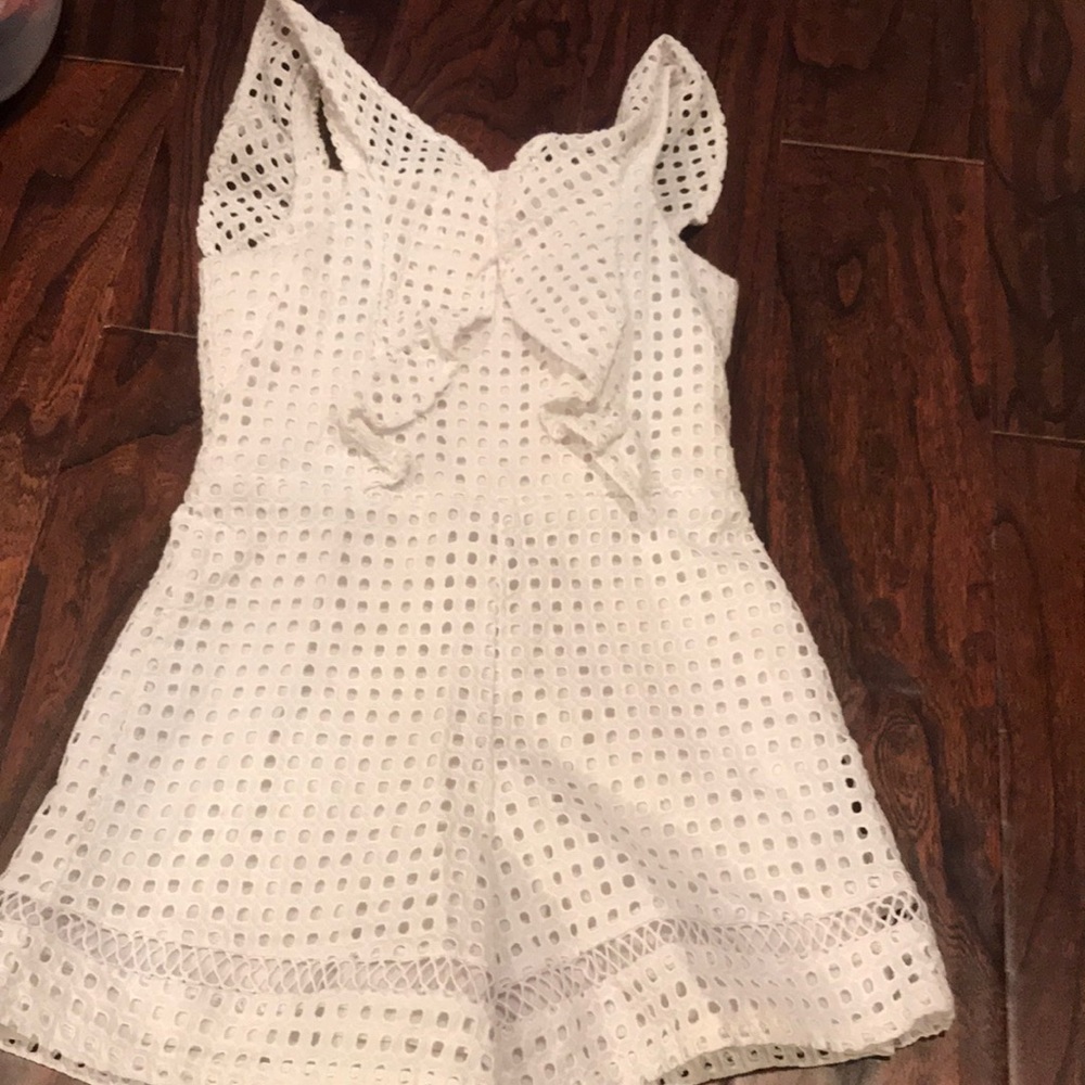 GB girls size 10 white romper